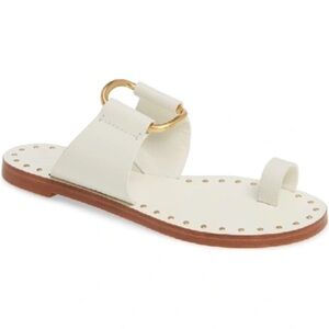 Women's White Slide Sandals